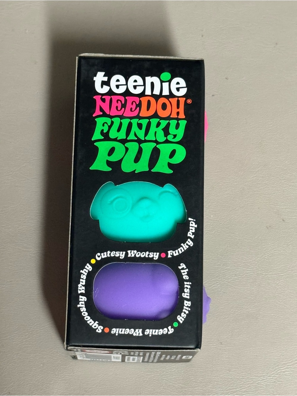 Teenie Needoh Funky Pup 3-Pack - Pink, Purple and Teal - Picture 2 of 7